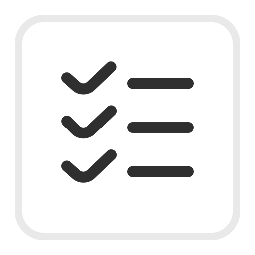 Icon mit einer Liste