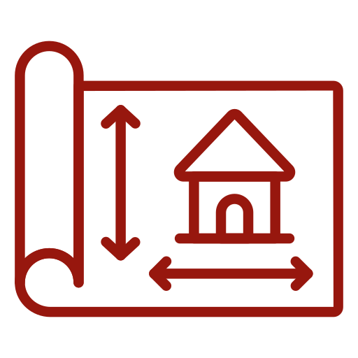 Rotes Symbol mit einer Karte darauf